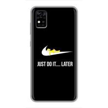 Чохол з логтипом Найк на ZTE Blade A31 (Nike just do it)