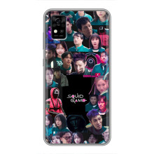 Чехол Гра в кальмара для ZTE Blade A31 – Коллаж игры кальмара