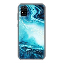 Мраморный чехол на ZTE Blade A31 (VPrint) (Голубой мрамор)