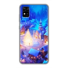 Рождественские Чехлы для ZTE Blade A31 (VPrint) (Рождественский город)
