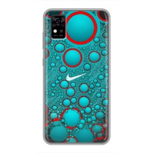 Силиконовый Чехол на ZTE Blade A31 с картинкой Nike (Найк зеленый)