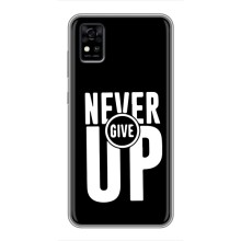 Силіконовый Чохол на ZTE Blade A31 з картинкою НАЙК (Never Give UP)