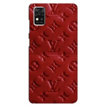 Текстурный Чехол Louis Vuitton для ЗТЕ Блейд А31 – Красный ЛВ