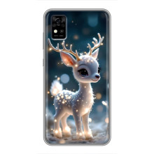 Яскравий чохол для ZTE Blade A31 з Зимові Оленята – Блискуче оленятко