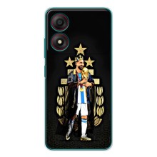 Чехлы для ZTE Blade A34 (Leo чемпион) (AlphaPrint) (Месси Король)