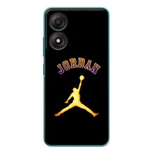 Чехлы для ZTE Blade A34 - с картинкой JORDAN (AlphaPrint) (Jordan Gold)
