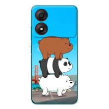 Чехлы с Пандами на ZTE Blade A34 – Друзья