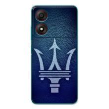 Чехлы с тематикой "Крутые машины" на ZTE Blade A34 – Лого Maserati