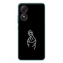 Чехлы (Знак сердечка) на ZTE Blade A34 – Знак Сердечка