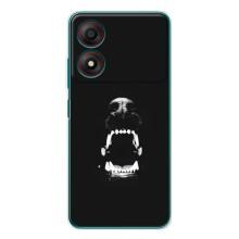 Чехол ДОБЕРМАН для ZTE Blade A34 (Пасть добермана)