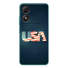 Чехол Флаг USA для ZTE Blade A34