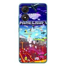 Чехол майнкрафт для ZTE Blade A34 – MINECRAFT