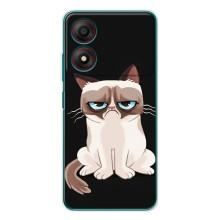 Чехол на тематику: Коты для ZTE Blade A34 – Взгляд кота