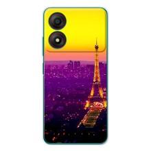 Чехол с Эйфелевой башней на ZTE Blade A34 – Яркая башня