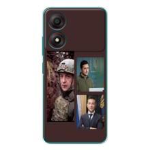 Чохол для ZTE Blade A34 (AlphaPrint - с принтом Зеленського)