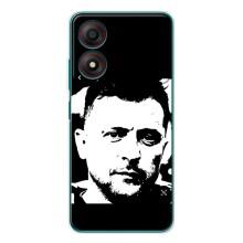 Чохол для ZTE Blade A34 (AlphaPrint - с принтом Зеленського)