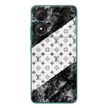 Чехол Стиль Louis Vuitton на ZTE Blade A34 (LV на белом)