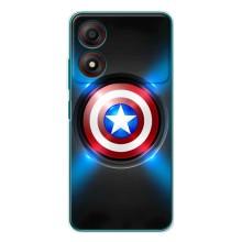 Чехол с Щитом Капитана Америки на ZTE Blade A34 – Яркий Щит Капитана