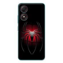 Чехол Супергерой Человека Паука на ZTE Blade A34 – Паук