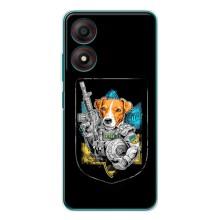 Чохол з принтом для ZTE Blade A34 – Патрон Воїн