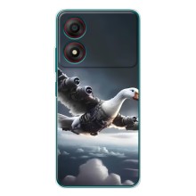 Чехол с мемом Тралалело тралала на ZTE Blade A34 (Бомбардини гусини)