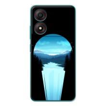 Летний Чехол на ZTE Blade A34 – Синий Водопад