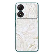 Мраморний чехол на ZTE Blade A34 (VPrint) (Білий мрамор)