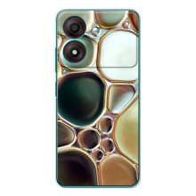 Мраморний чехол на ZTE Blade A34 (VPrint) (Радужний Мрамор)
