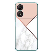Мраморний чехол на ZTE Blade A34 (VPrint) (Тройний мрамор)