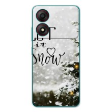 Новорічні, Святкові Чохли для ZTE Blade A34 - 2024 год – Let it snow