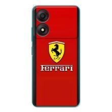 Силиконовый бампер с картинкой машины на ZTE Blade A34 – Ferrari Logo