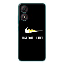 Силиконовый Чехол на ZTE Blade A34 с картинкой Nike (Later)