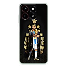 Чехлы для ZTE Blade A35 (Leo чемпион) (AlphaPrint) (Месси Король)