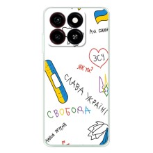 Чехлы Доброго вечора, ми за України для Блейд А35 (AlphaPrint) (Стикер)