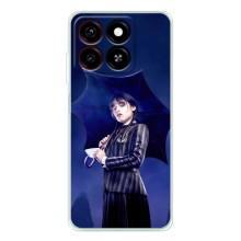 Чехлы с принтом Уэнсдей на ZTE Blade A35 – Уэнсдей с зонтом