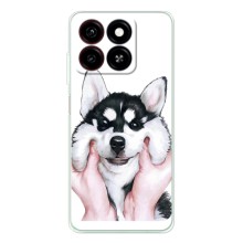 Чехлы с собаками для ZTE Blade A35 (VPrint) (Довольный Хаски)
