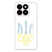 Чохли для ZTE Blade A35 Укр. Символіка (AlphaPrint) (Герб з букв)