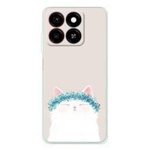 Чехол на тематику: Коты для ZTE Blade A35 – Белый котик