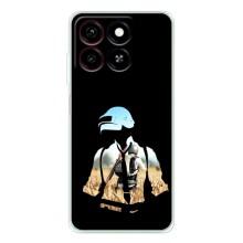 Силиконовый чехол с картинкой "Герой Pubg" на ZTE Blade A35 – Пубг мен