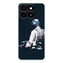 Силиконовый чехол с картинкой "Герой Pubg" на ZTE Blade A35 – В экиперовке