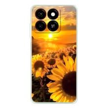 Чохол з Квітами для ZTE Blade A35 (поле соняшників)