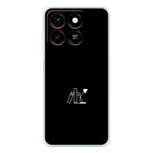 Чехол с картинками на черном фоне для ZTE Blade A35 – Книжки