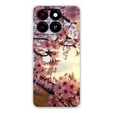 Чехол с принтом САКУРЫ на ZTE Blade A35 – Цветущая сакура