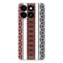 Силиконовый Чехол на ZTE Blade A35 с картинкой Вышиванки – Вышиваночки