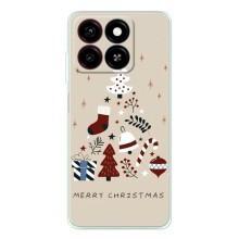 Чехол Санта Клаус для ZTE Blade A35 – Merry Christmas
