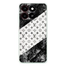 Чехол Стиль Louis Vuitton на ZTE Blade A35 – LV на белом