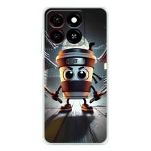 Чехол с мемом Тралалело тралала на ZTE Blade A35 – Капучино асасино