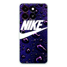 Чохол з логтипом Найк на ZTE Blade A35 – Найк на фіолетовому