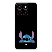 Чохол з принтом Стіч на ZTE Blade A35 (Стіч на чорному)