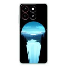 Летний Чехол на ZTE Blade A35 – Синий Водопад